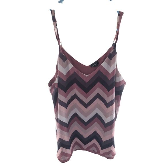 Torrid Sophie Chiffon Double Layer Swing Cami Size 1X Colorful Casual Bohemian - Picture 2 of 6